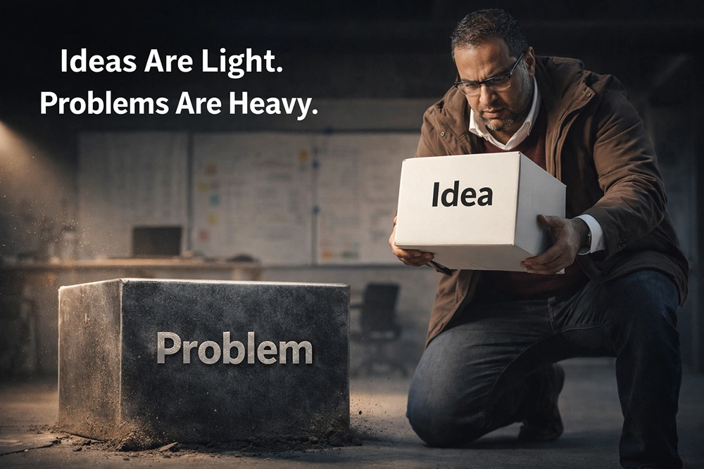 “ابدأ بمشكلة… مش بفكرة” — السر الحقيقي لبناء مشروع ناجح
